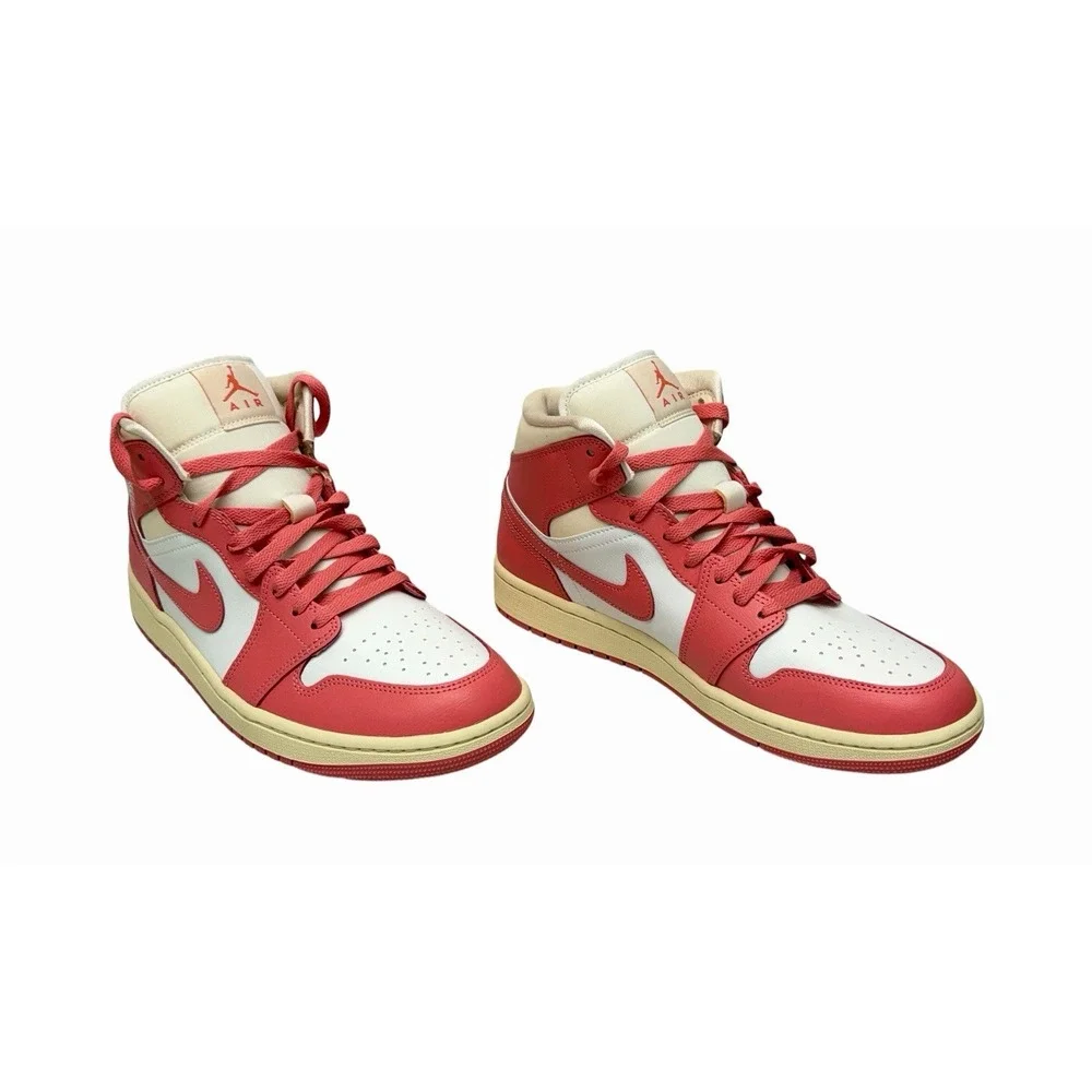 Nike Air Jordan 1 Mid Strawberries And Cream NIB Women's Size 11 / Men 9.5